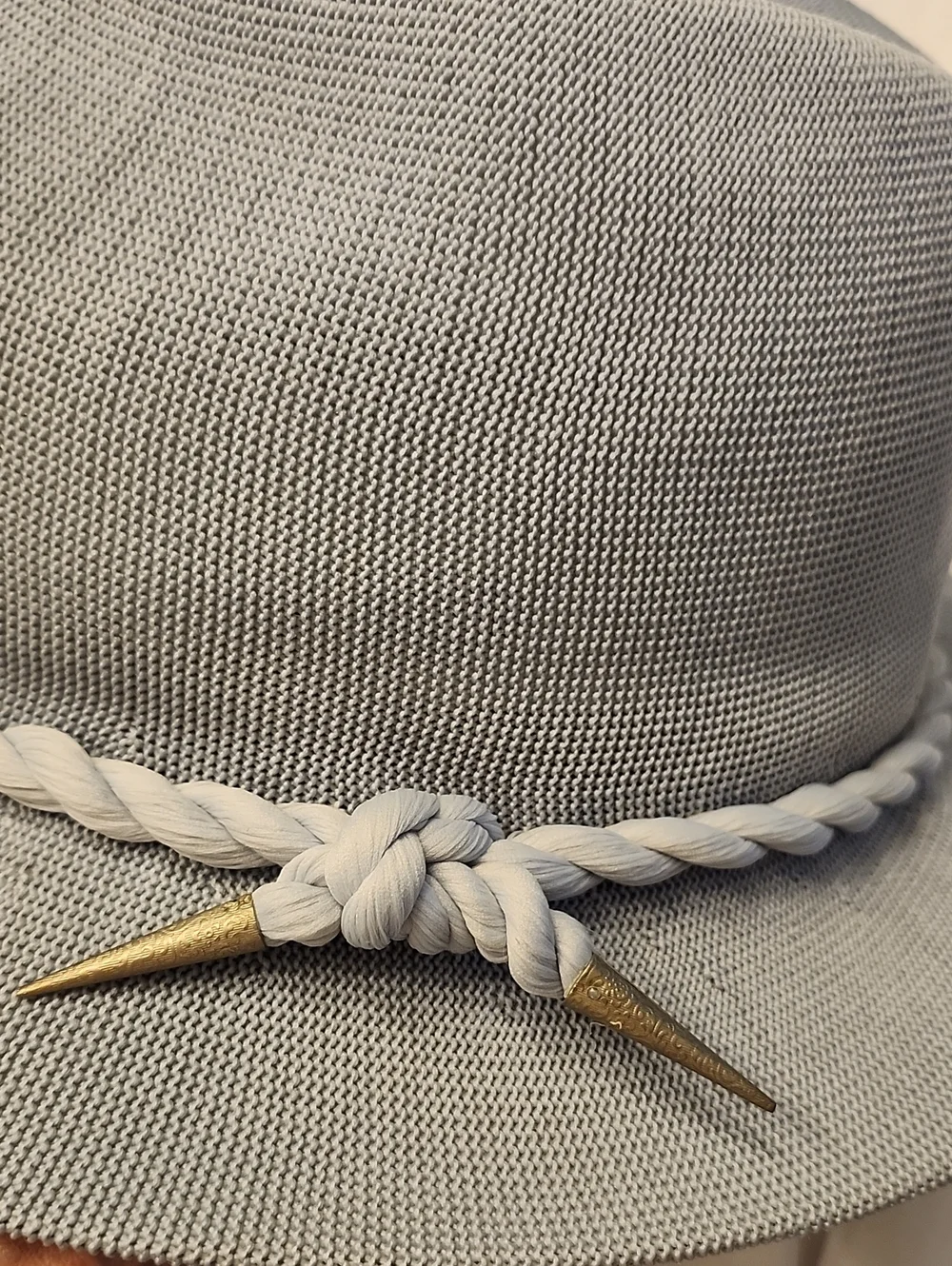 Kangol England New Tropic Trader Grey Blue Fedora Hat, XL, $55